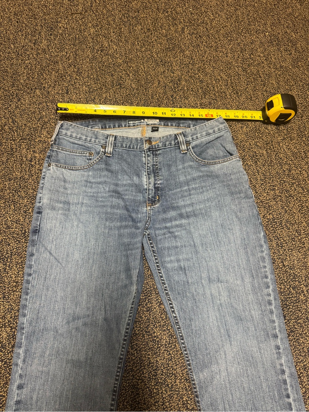 Carhartt Relaxed Fit Denim Jeans in Light Blue - Picture 6 of 8
